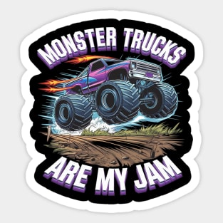 Monster Trucks are my Jam Sticker